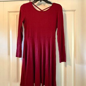 True Craft Large Jr Dress in Burgundy